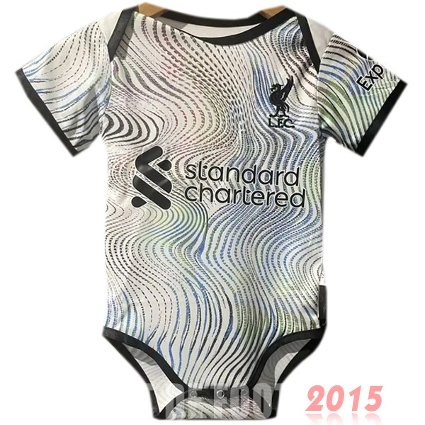 Maillot De Foot Exterieur Onesies Enfant Liverpool 22/23 Blanc