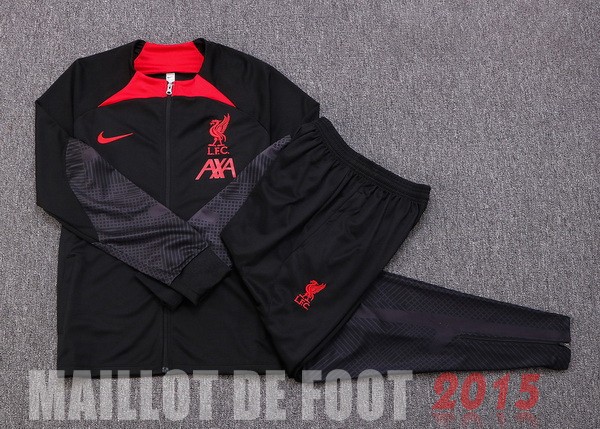 Maillot De Foot Survêtements Enfant Liverpool 22/23 Noir III Rouge