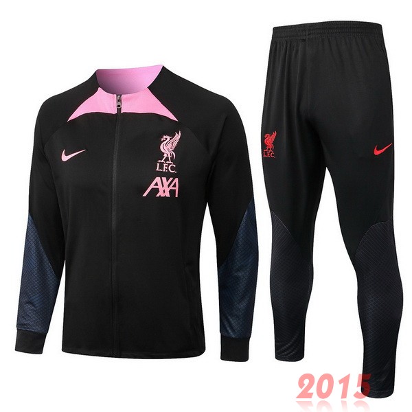 Maillot De Foot Survêtements Enfant Liverpool 22/23 Noir I Rose