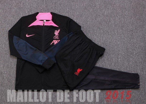 Maillot De Foot Survêtements Enfant Liverpool 22/23 Noir I Rose