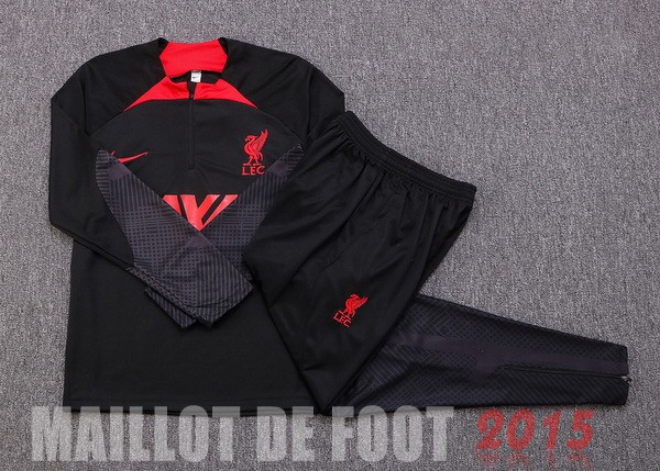 Maillot De Foot Survêtements Enfant Liverpool 22/23 Noir I Rouge