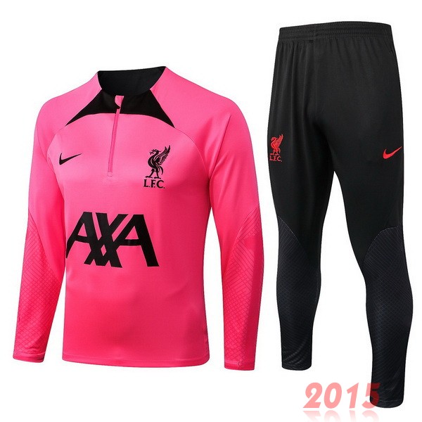 Maillot De Foot Survêtements Enfant Liverpool 22/23 Rose I Noir