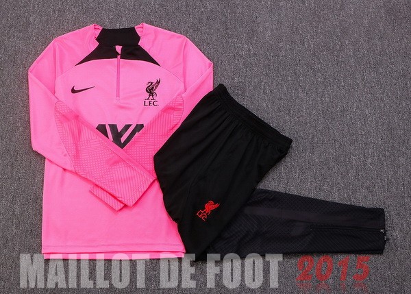 Maillot De Foot Survêtements Enfant Liverpool 22/23 Rose I Noir