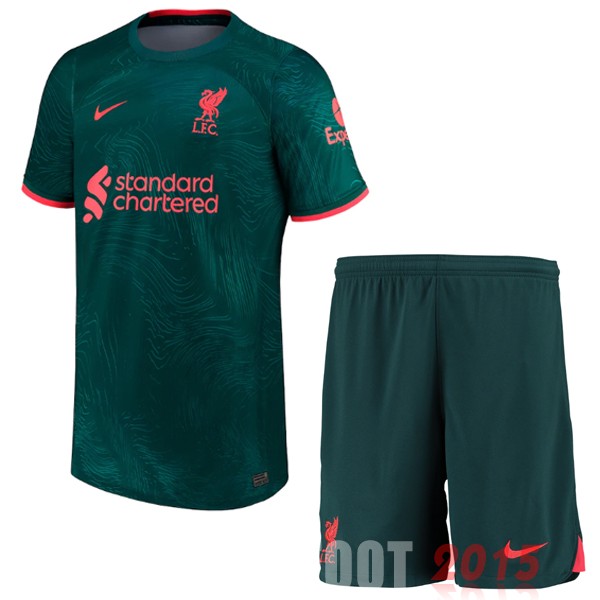 Maillot De Foot Third Conjunto De Enfant Liverpool 22/23 Vert