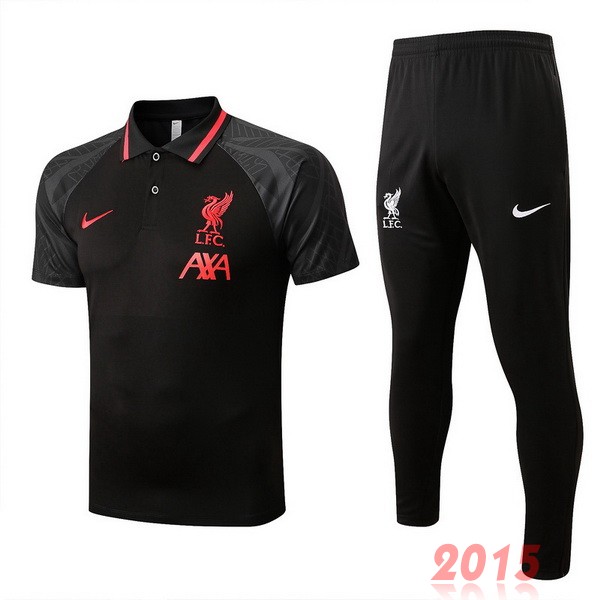 Maillot De Foot Ensemble Complet Polo Liverpool 22/23 Noir Rouge