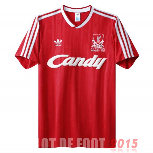 Maillot De Foot Domicile Maillot Liverpool Rétro 1988 1991 Rouge