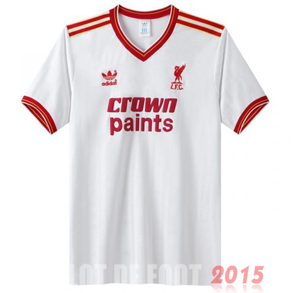 Maillot De Foot Exterieur Maillot Liverpool Rétro 1985 1986 Blanc