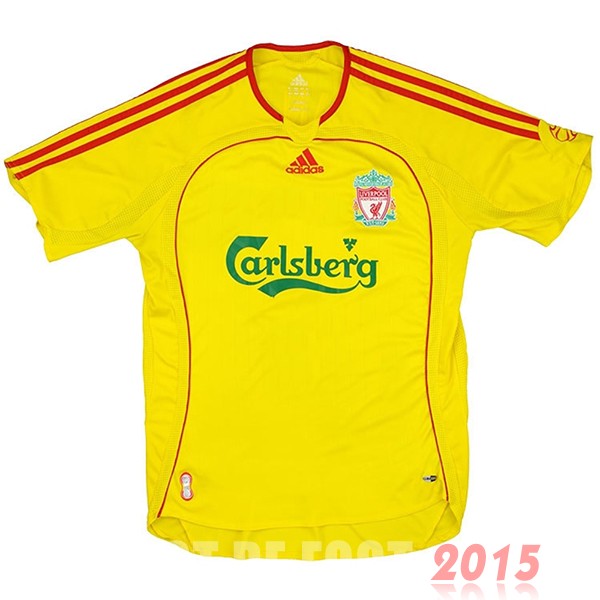 Maillot De Foot Exterieur Maillot Liverpool Rétro 2006 2007 Jaune