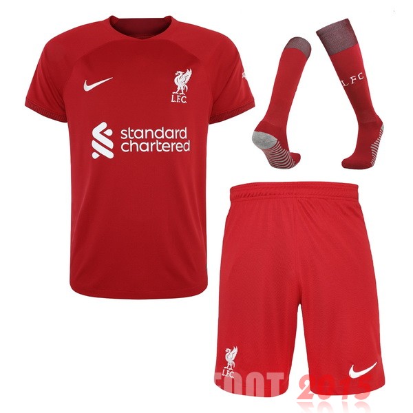 Maillot De Foot Domicile Maillot Pantalon Chaussette Liverpool 22/23 Rouge