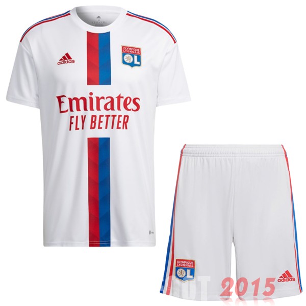 Maillot De Foot Domicile Conjunto De Enfant Lyonnais 22/23 Blanc