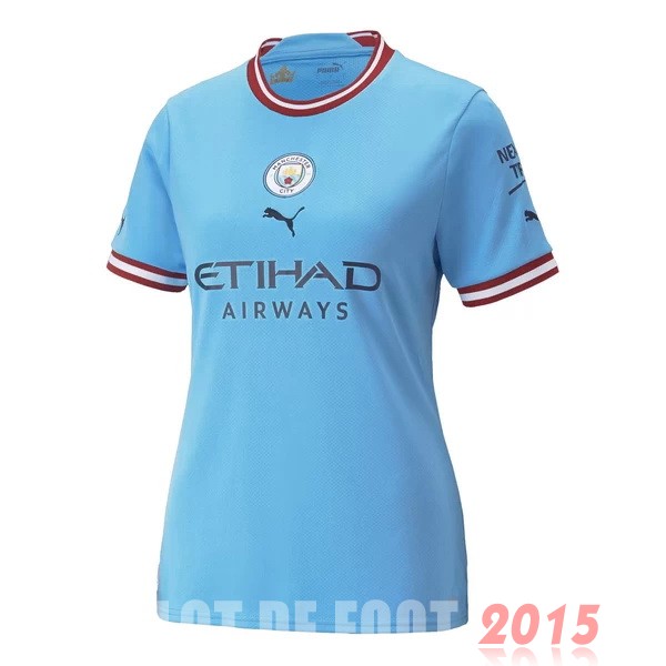 Maillot De Foot Domicile Maillot Femme Manchester City 22/23 Bleu