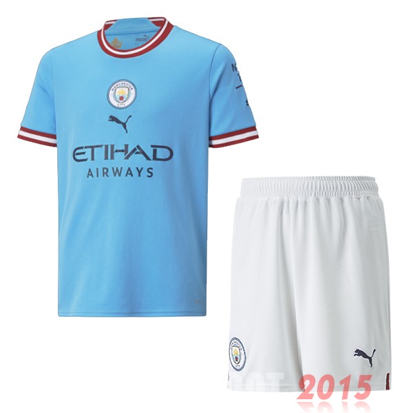 Maillot De Foot Domicile Conjunto De Enfant Manchester City 22/23 Bleu