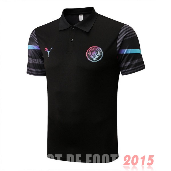 Maillot De Foot Polo Manchester City 22/23 Noir