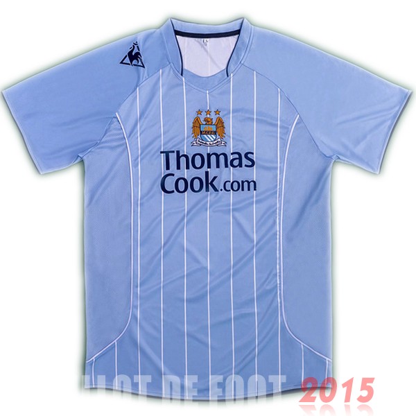 Maillot De Foot Domicile Maillot Manchester City Rétro 2007 2008 Bleu