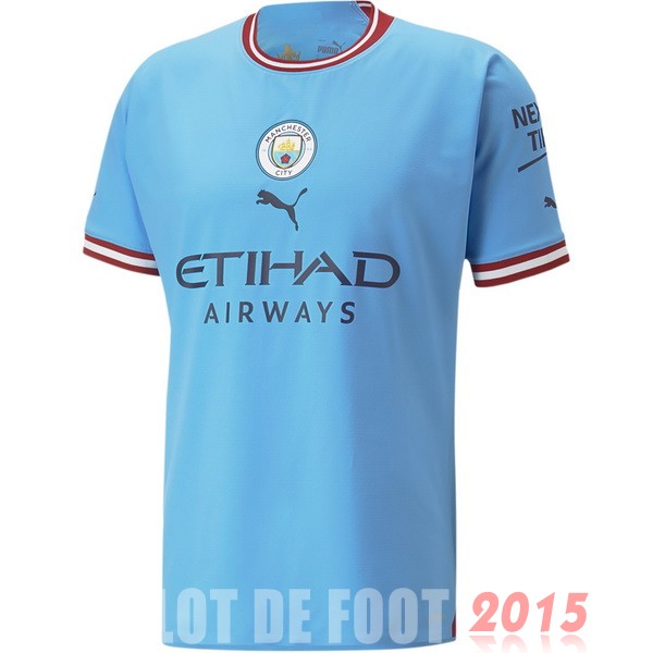 Maillot De Foot Thailande Domicile Joueurs Maillot Manchester City 22/23 Bleu