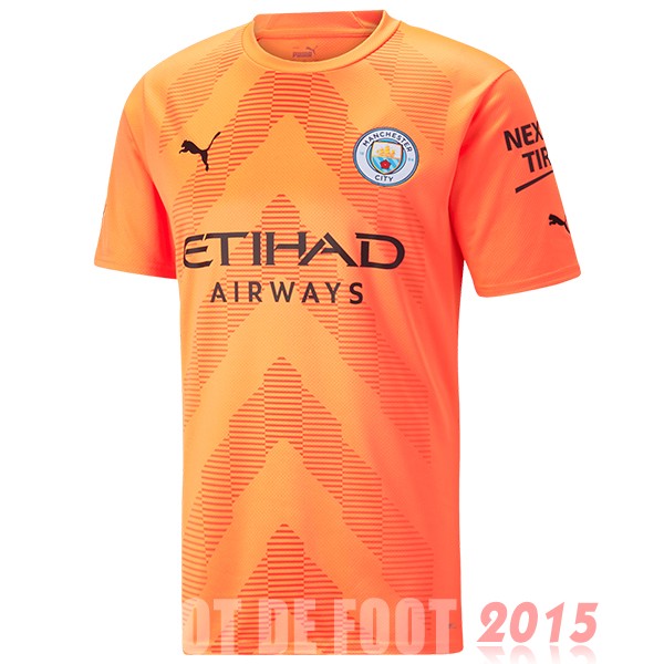 Maillot De Foot Thailande Gardien Maillot Manchester City 22/23 Orange