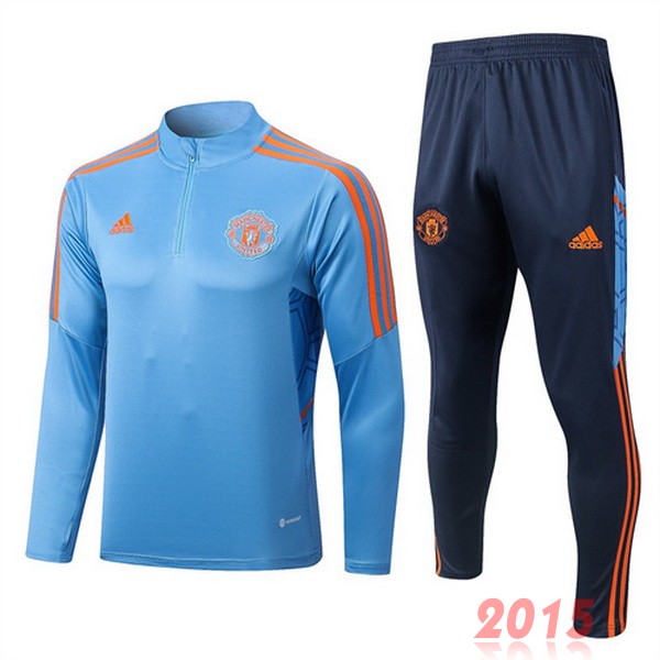 Maillot De Foot Survêtements Manchester United 22/23 Bleu