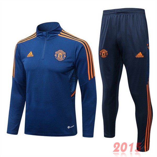 Maillot De Foot Survêtements Manchester United 22/23 Bleu Orange