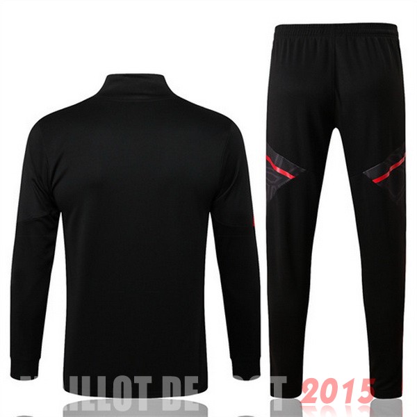 Maillot De Foot Survêtements Manchester United 22/23 Noir I Rouge