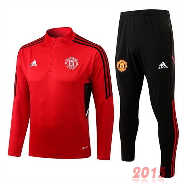 Maillot De Foot Survêtements Manchester United 22/23 Rouge I Noir