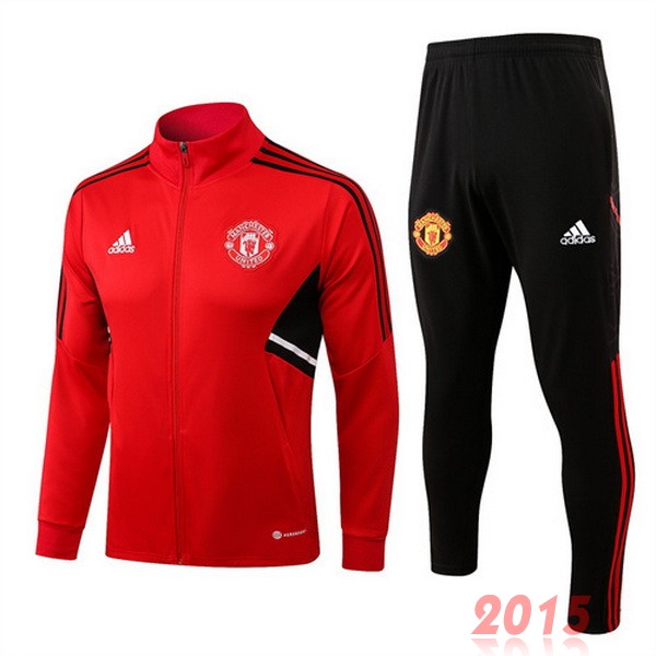 Maillot De Foot Survêtements Manchester United 22/23 Rouge Noir