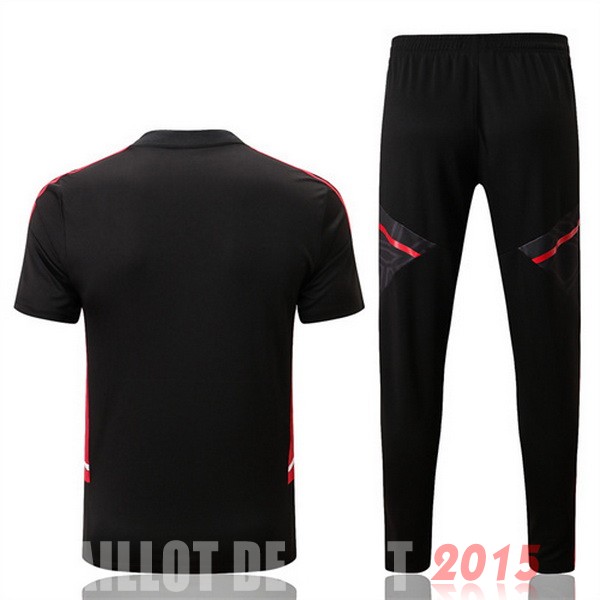 Maillot De Foot Entrainement Ensemble Complet Manchester United 22/23 Noir Rouge