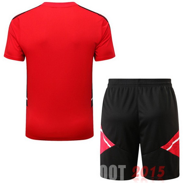 Maillot De Foot Entrainement Ensemble Complet Manchester United 22/23 Rouge II Noir