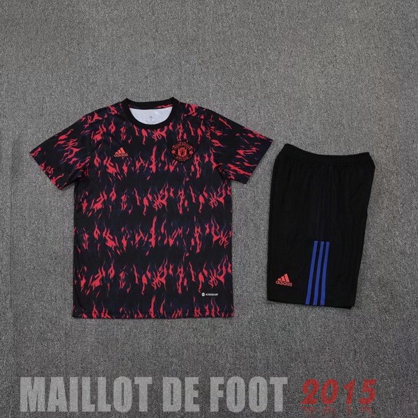 Maillot De Foot Entrainement Ensemble Complet Manchester United 22/23 Rouge I Noir