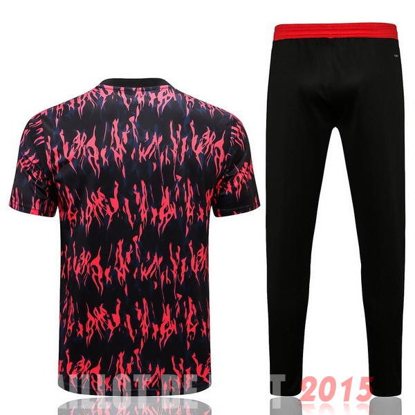 Maillot De Foot Entrainement Ensemble Complet Manchester United 22/23 Rouge Noir
