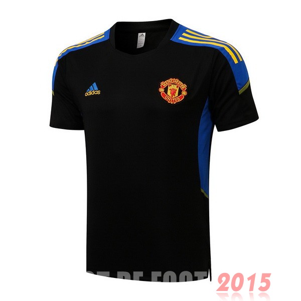 Maillot De Foot Entrainement Manchester United 22/23 Noir Bleu Jaune