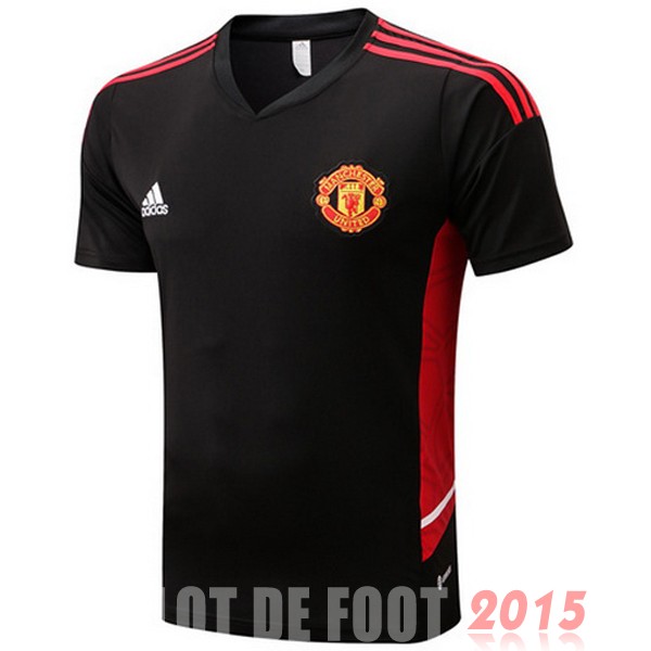 Maillot De Foot Entrainement Manchester United 22/23 Noir Rouge