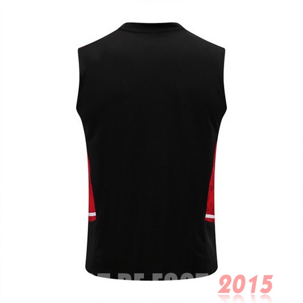 Maillot De Foot Entrainement Sans Manches Manchester United 22/23 Noir Rouge