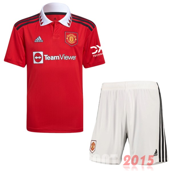 Maillot De Foot Domicile Conjunto De Enfant Manchester United 22/23 Rouge