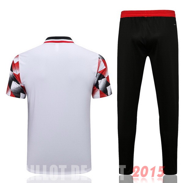 Maillot De Foot Ensemble Complet Polo Manchester United 22/23 Rouge Blanc Noir