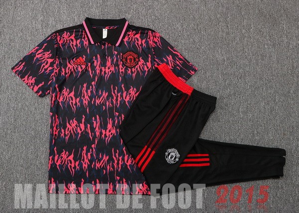 Maillot De Foot Ensemble Complet Polo Manchester United 22/23 Rouge I Noir