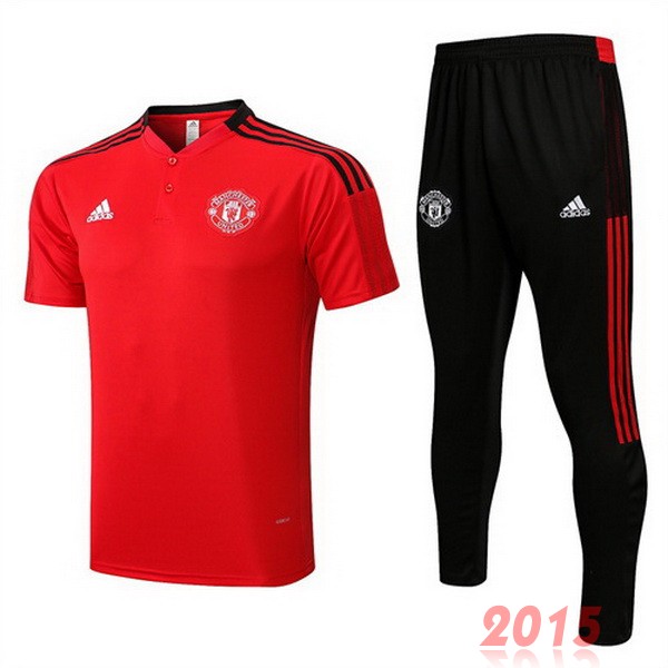 Maillot De Foot Ensemble Complet Polo Manchester United 22/23 Rouge Noir