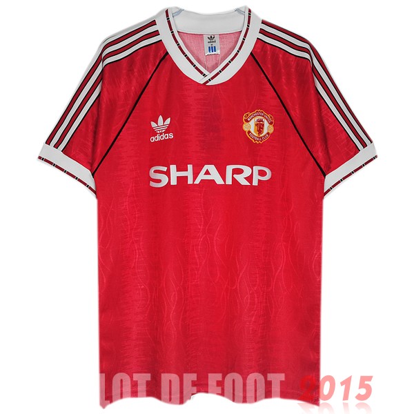 Maillot De Foot Domicile Maillot Manchester United Rétro 1991 1992 Rouge