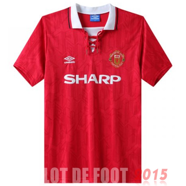 Maillot De Foot Domicile Maillot Manchester United Rétro 1992 1994 Rouge
