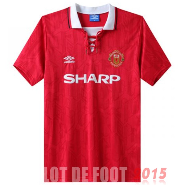 Maillot De Foot Domicile Maillot Manchester United Rétro 1992 1994 Rouge