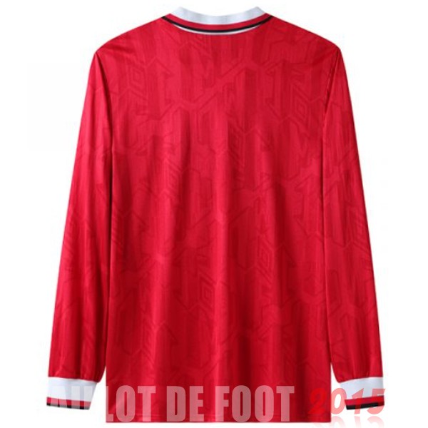 Maillot De Foot Domicile Manches Longues Manchester United Rétro 1992 1994 Rouge