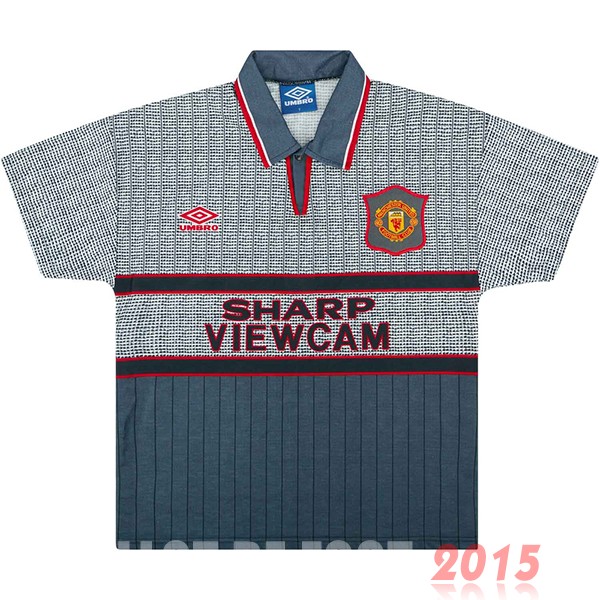 Maillot De Foot Exterieur Maillot Manchester United Rétro 1995 1996 Gris