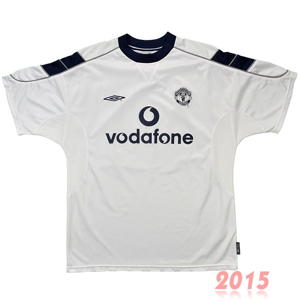 Maillot De Foot Exterieur Maillot Manchester United Rétro 2000 2001 Blanc