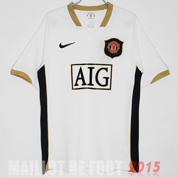 Maillot De Foot Exterieur Maillot Manchester United Rétro 2006 2007 Blanc