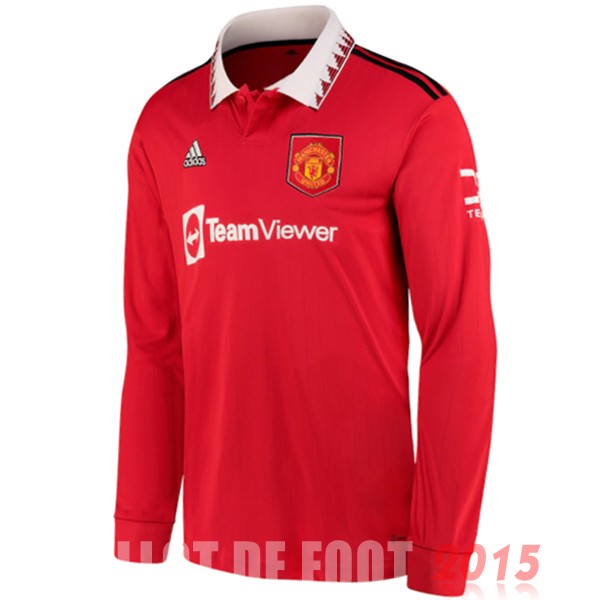 Maillot De Foot Thailande Domicile Manches Longues Manchester United 22/23 Rouge