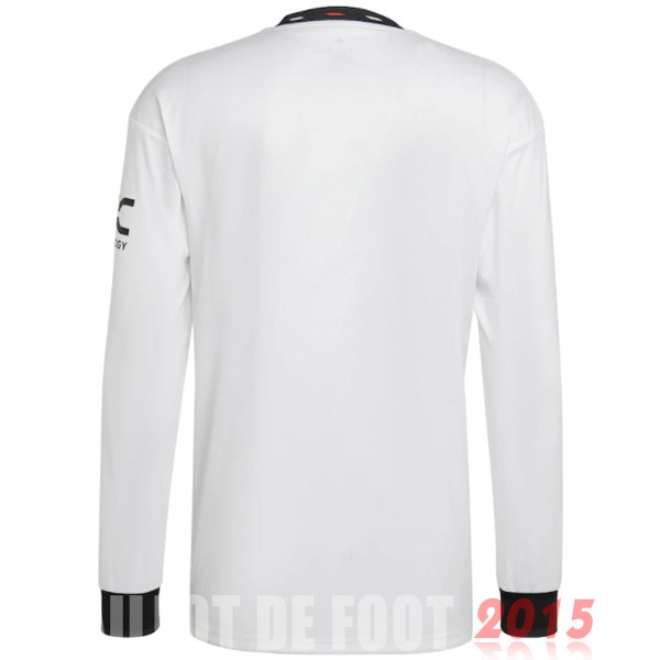 Maillot De Foot Thailande Exterieur Manches Longues Manchester United 22/23 Blanc