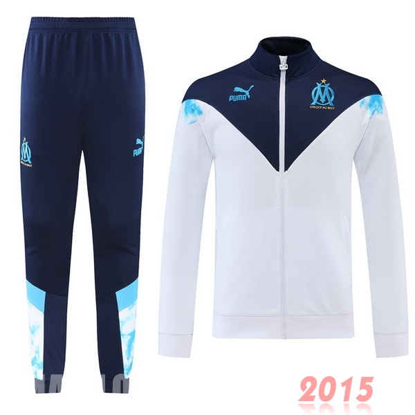 Maillot De Foot Survêtements Marseille 22/23 Blanc Bleu