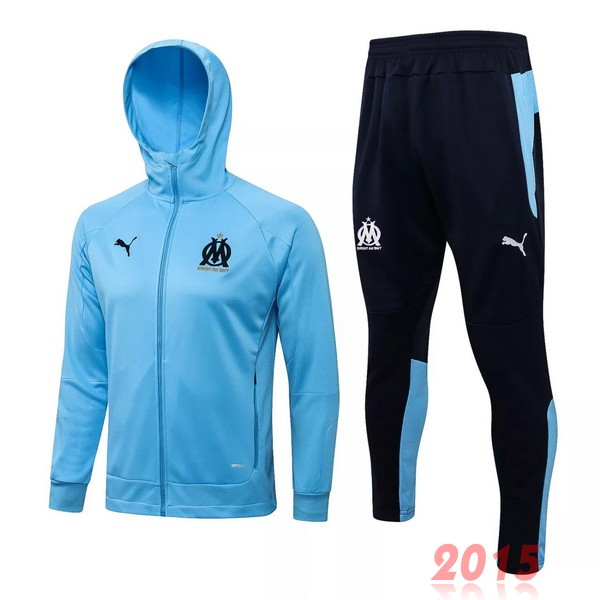 Maillot De Foot Sweat Shirt Capuche Marseille 2021 2022 Bleu