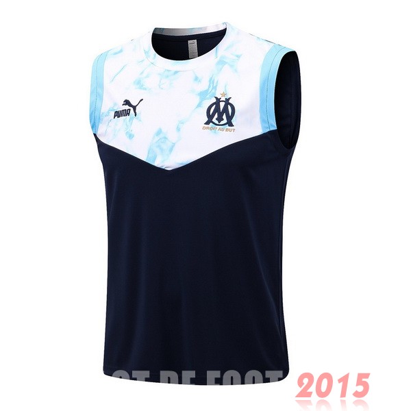 Maillot De Foot Entrainement Sans Manches Marseille 22/23 Bleu Blanc