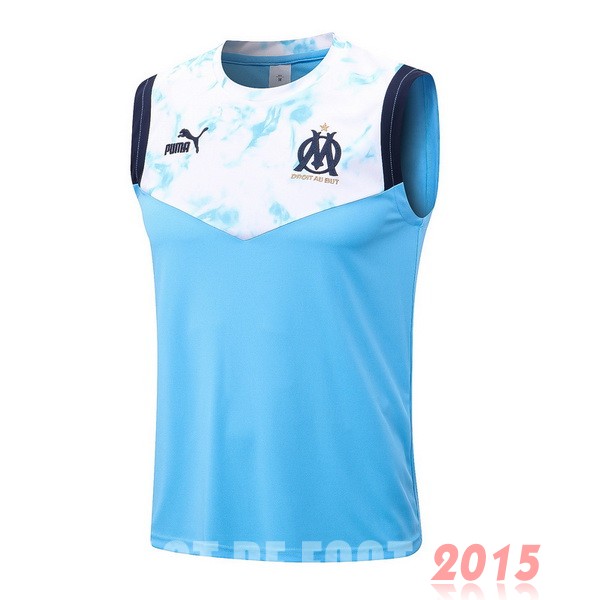 Maillot De Foot Entrainement Sans Manches Marseille 22/23 Bleu I Blanc