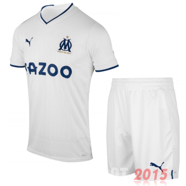 Maillot De Foot Domicile Conjunto De Enfant Marseille 22/23 Blanc